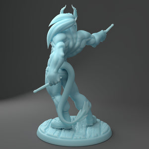 Styx the Sexy Male Tiefling Drummer            28mm or 32mm Miniatures
