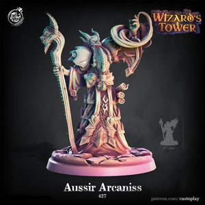 Aussir Araniss Dragonborn Wizard - 28mm or 32mm Miniatures