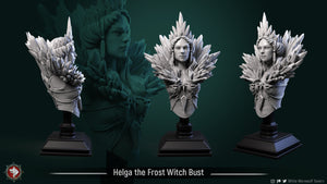 Helga the Ice Witch Halloween Bust