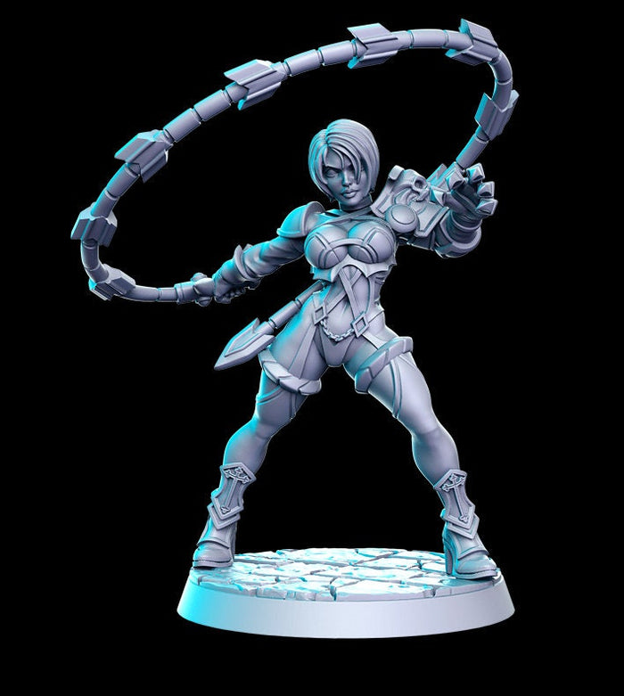 Poison Ivy Whip Sexy Sword Whip Wielder 28mm or 32mm Miniatures