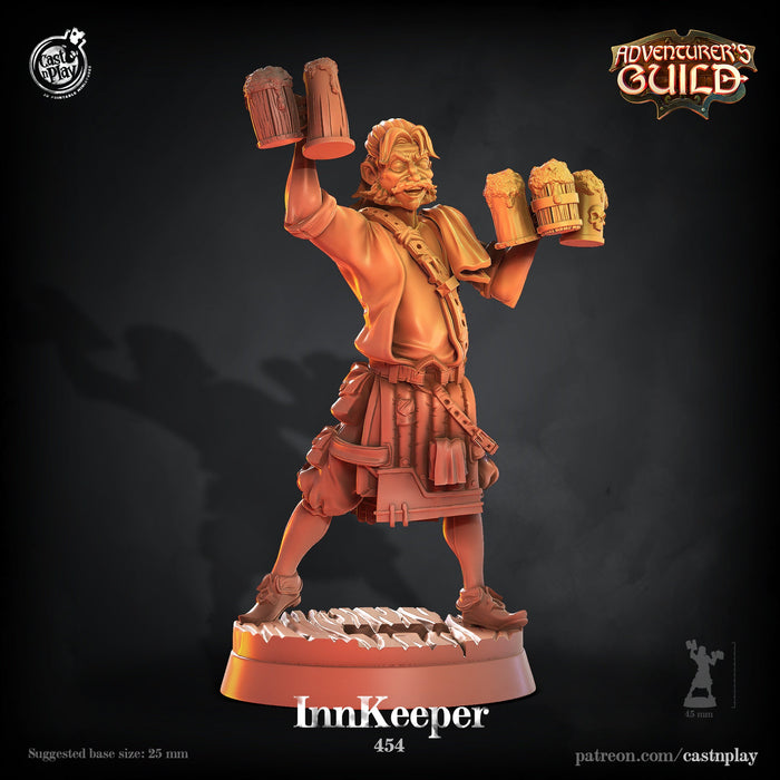 Innkeeper with Ale - 28mm or 32mm Miniatures