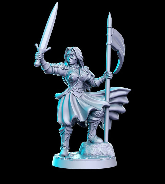 Aegwynne Battlemaiden 28mm or 32mm Miniatures