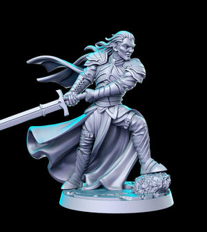 Levariel the Elven Knight 28mm or 32mm Miniatures