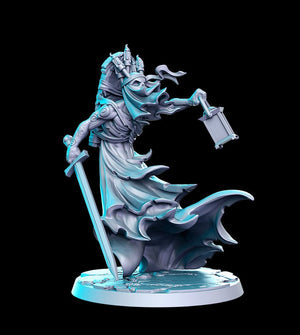 Tholmar Wraith Lord  28mm or 32mm Halloween or RPG Miniatures