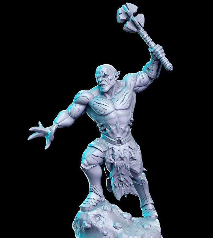 Azzarak Orc Chieftain Barbarian 28mm or 32mm Miniatures