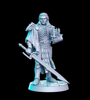 Arnodin Elven Death Knight 28mm or 32mm Miniatures