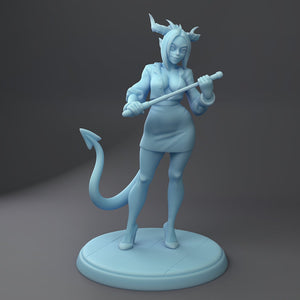 Office Stacey Succubus Pinup       28mm or 32mm Miniatures