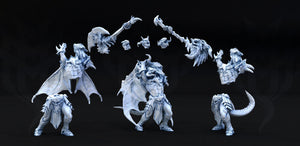 Dragonborn Berserker Modular Poses 28mm Miniatures