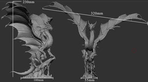 Gold Dragon Stoic Pose Gargantuan Miniatures