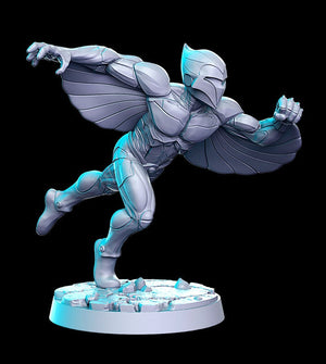 Hawkith Winged Superhero  28mm or 32mm Miniatures