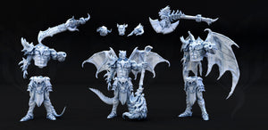 Dragonborn Berserker Modular Poses 28mm Miniatures