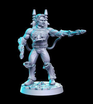 Rangerio 1980s Action Hero  28mm or 32mm Miniatures