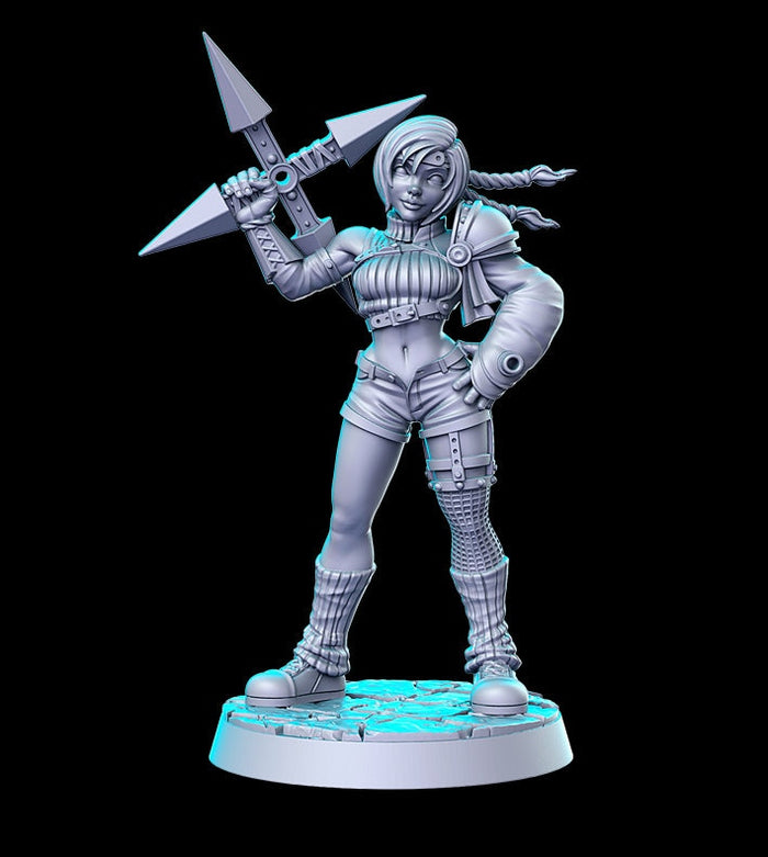 Julie Katsuragi Ninja Yuffie - JRPG vol.4 - 28mm or 32mm Miniatures