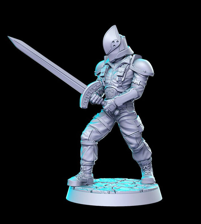 Order Knight Shinra Soldier - JRPG vol.4 -  28mm or 32mm Miniatures