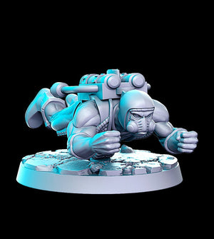 Hotrod Jetpack Superhero  28mm or 32mm Miniatures