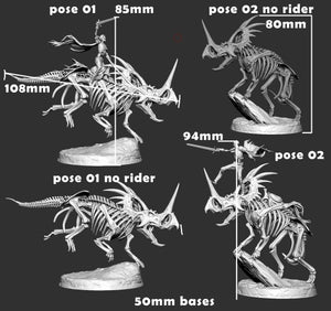 Morty and the Necratops Undead Dinosaur Miniatures