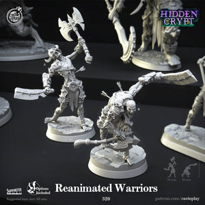 Reanimated Warriors - 28mm or 32mm Miniatures