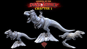 Lily and Bronson Trex Dinosaur Mount Monster Miniatures