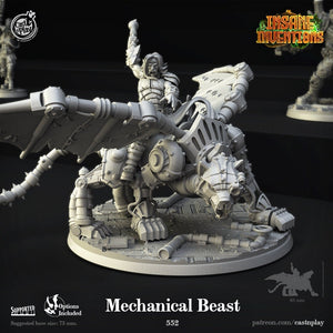 Mechanical Beast Griffon Rider - 28mm or 32mm Miniatures