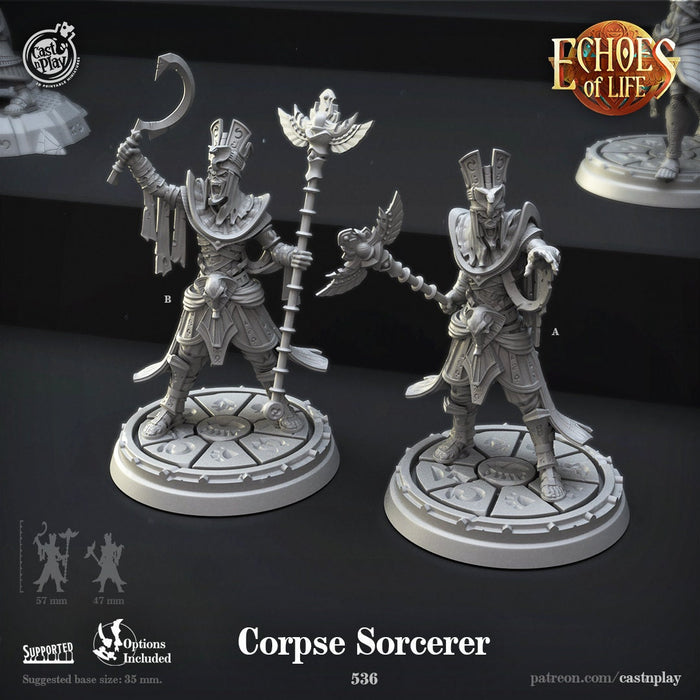 Corpse Sorcerer Egyptian Necromancers - 28mm or 32mm Miniatures