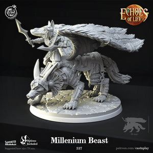 Millennium Beast Mounted Warrior- 28mm or 32mm Miniatures