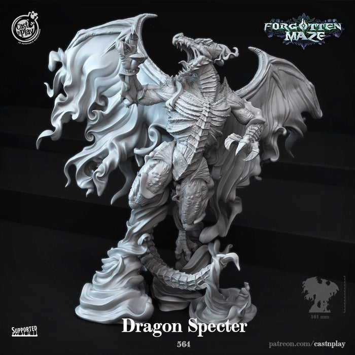 Dragon Specter - 28mm or 32mm Halloween or RPG Miniatures