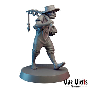Fisherman Old Man 28mm or 32mm Miniatures