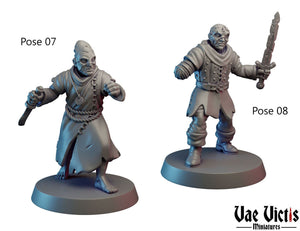 Cultists Cthulu-Style 28mm or 32mm Miniatures