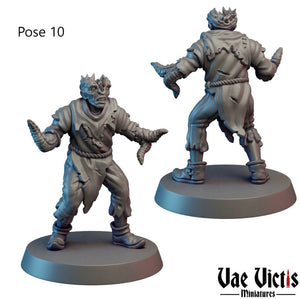 Cultists Cthulu-Style 28mm or 32mm Miniatures