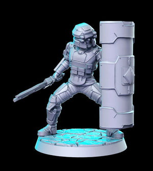 Shield Soldier - JRPG vol.7 - 28mm or 32mm Miniatures