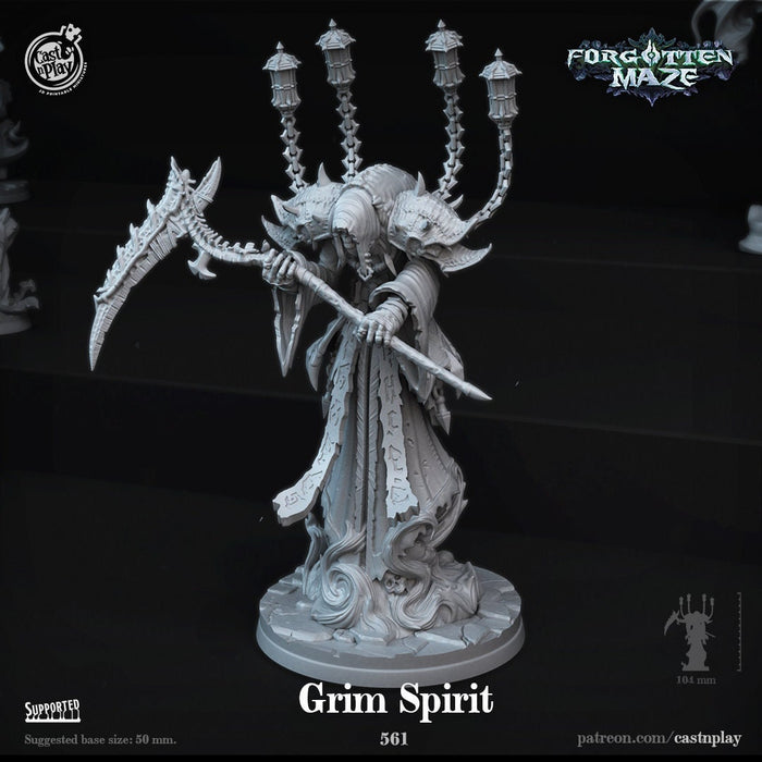 Grim Spirit Large Monster - 28mm or 32mm Miniatures