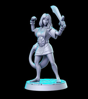 Fimir 2 Cyclops Girl - Heroine Quest 2 - 28mm or 32mm Miniature