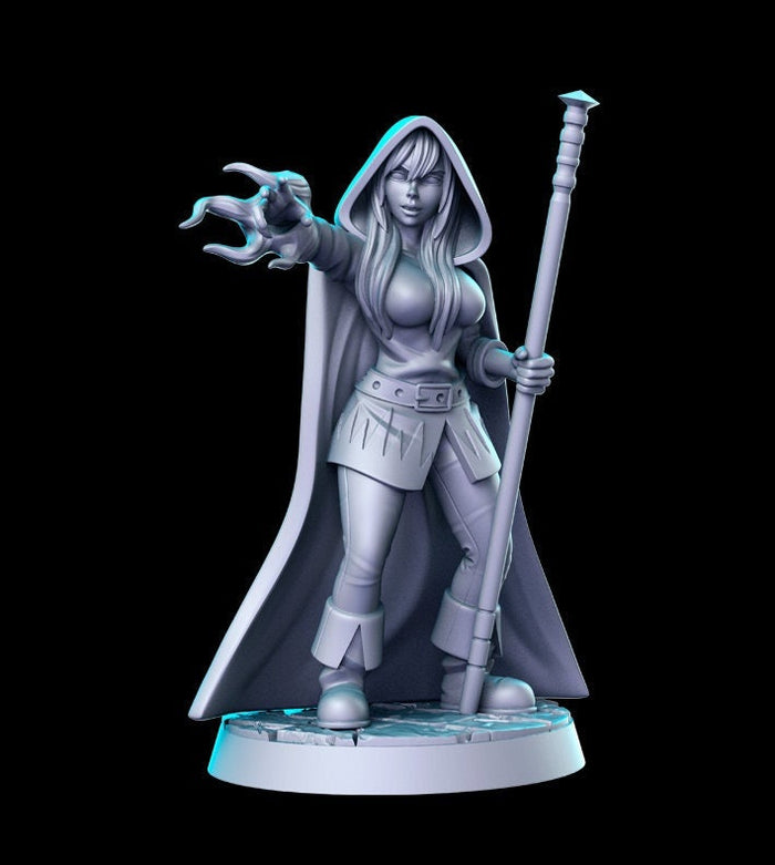 Mage Female Wizard - Heroine Quest 2 - 28mm or 32mm Miniature