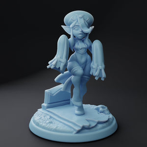 Jiangshi Undead Anime Cheerleader Pinup 28mm, 32mm, or 54mm Miniatures