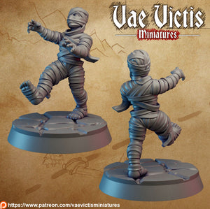 Small Mummy Child 28mm or 32mm Halloween or RPG Miniatures