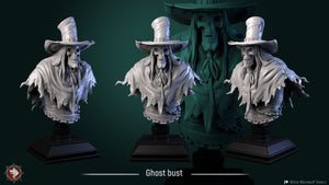 Ghost Tall Man Specter Halloween Bust