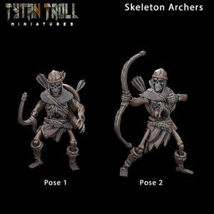 Skeleton Archers - 28mm or 32mm Miniatures