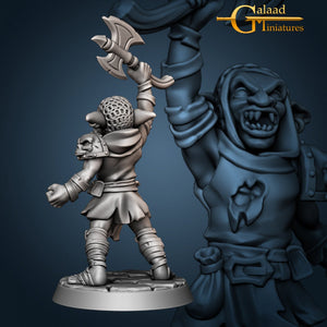 Goblin Warrior Tribe - 28mm or 32mm Miniatures